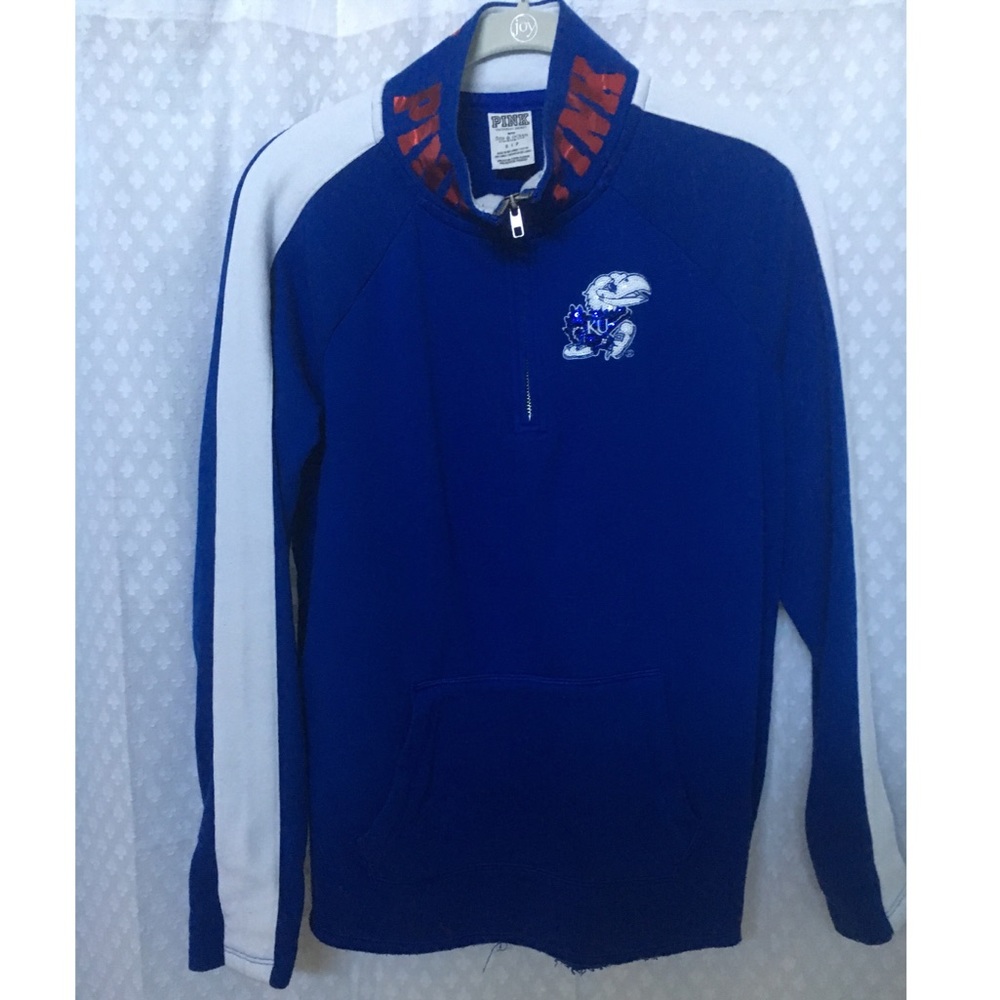 PINK KU quarter zip